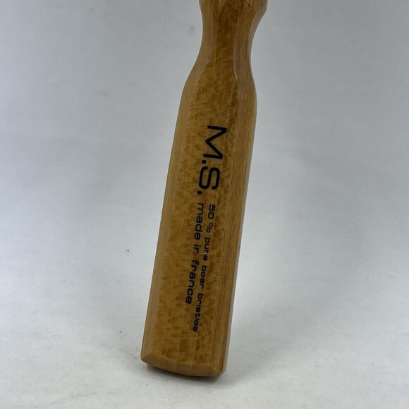 Vintage Bristle Brush MS Made In France Boar Bristle Round Brush - Picture 4 of 9